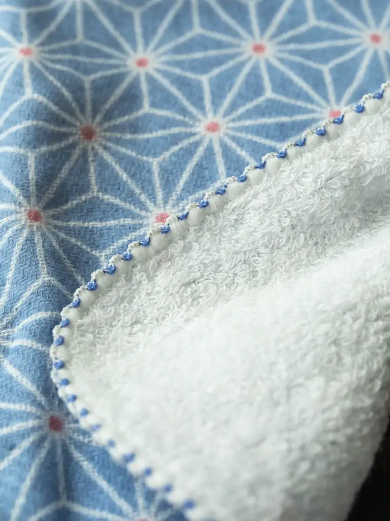 Haikara Little Handkerchief - Asanoha, Blue