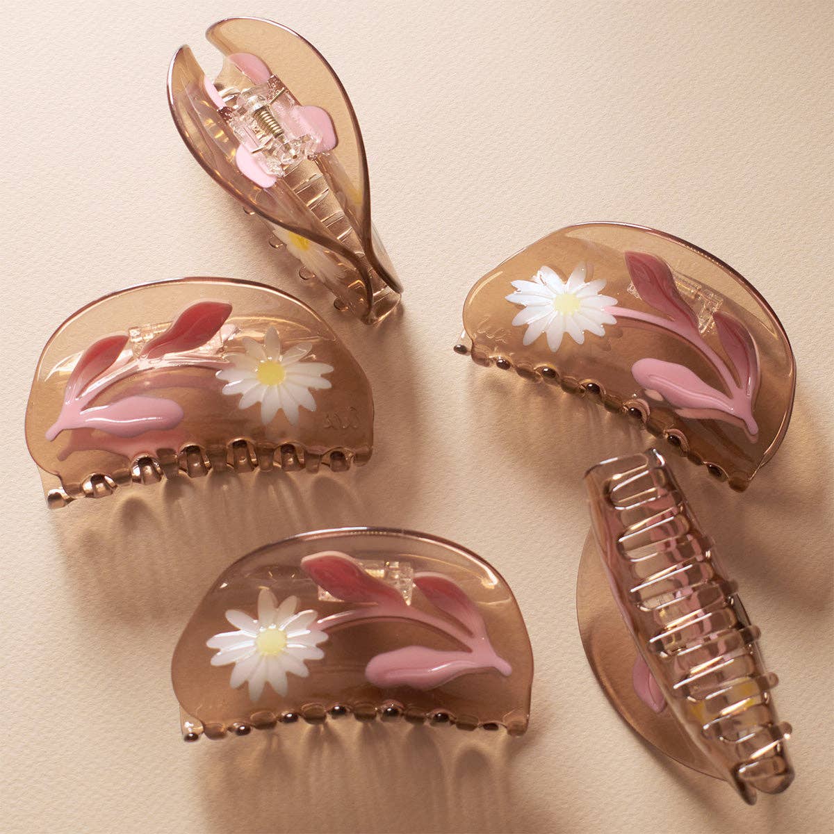 Marguerite Daisy Flower Vintage Style Women's Hair Claw