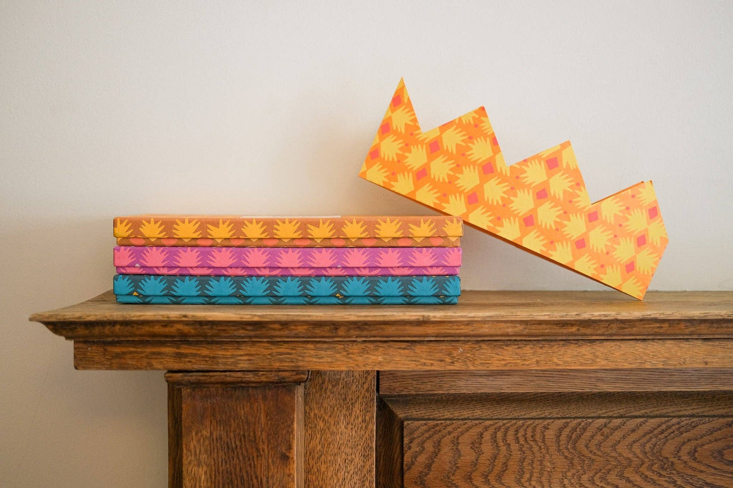 YELLOW & ORANGE PAPER CROWNS