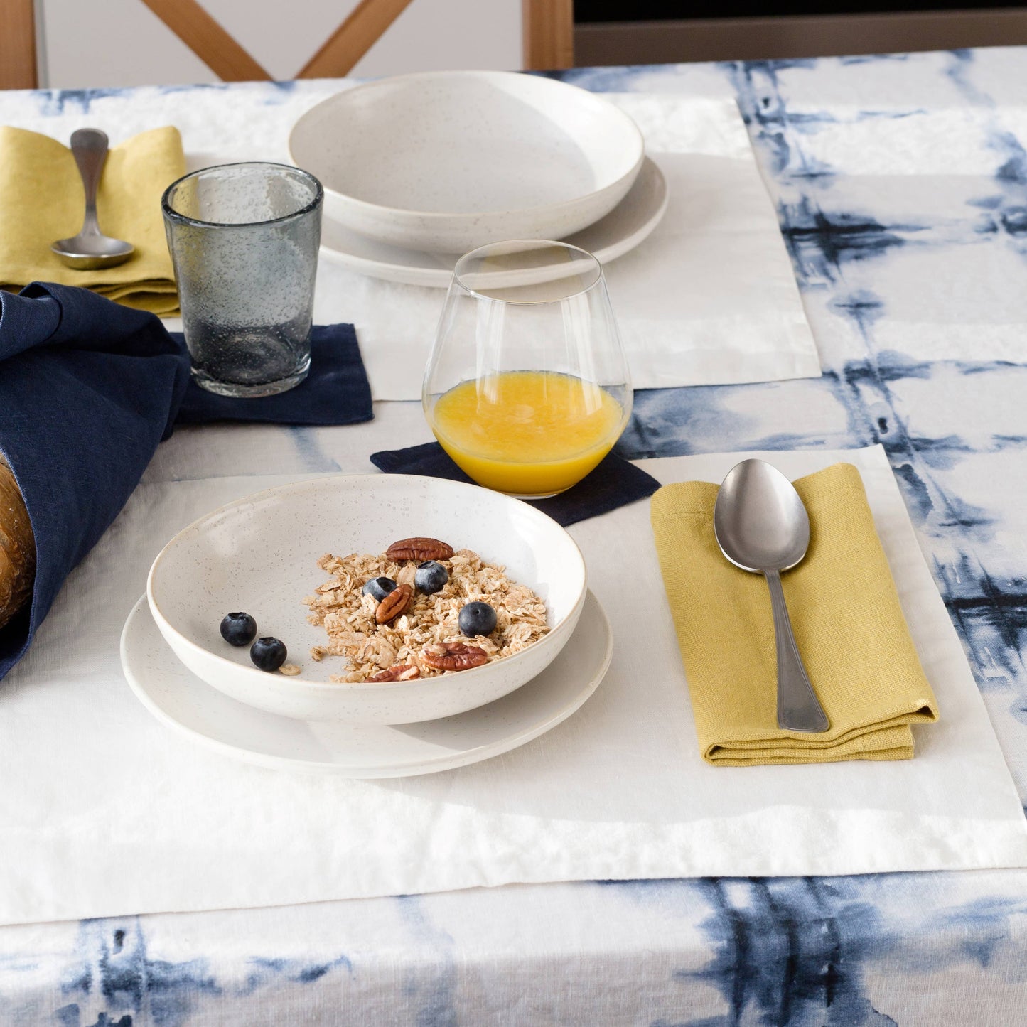 Lemon Curry Linen Napkins Set of 4 (18 inches)