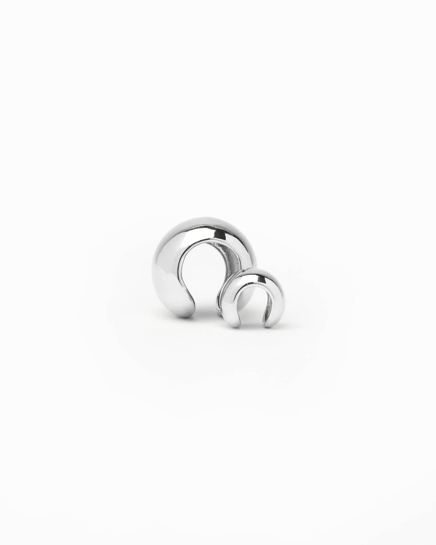 Leda Ear Cuff - Silver: Large earcuff - 17.7mm