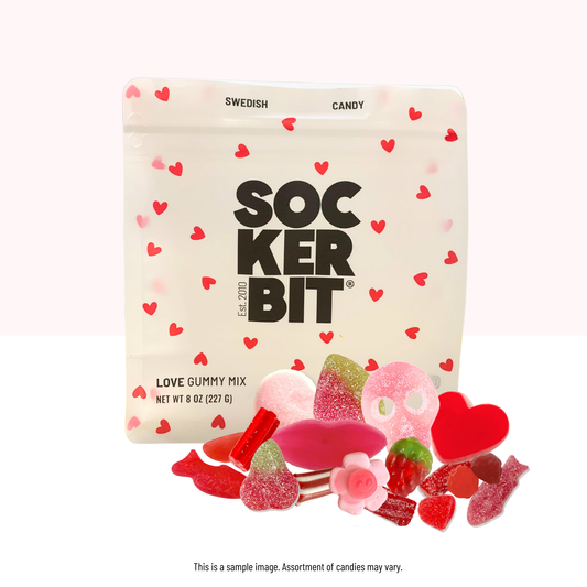Sockerbit Love Gummy Mix Swedish Candy Bag 8 oz
