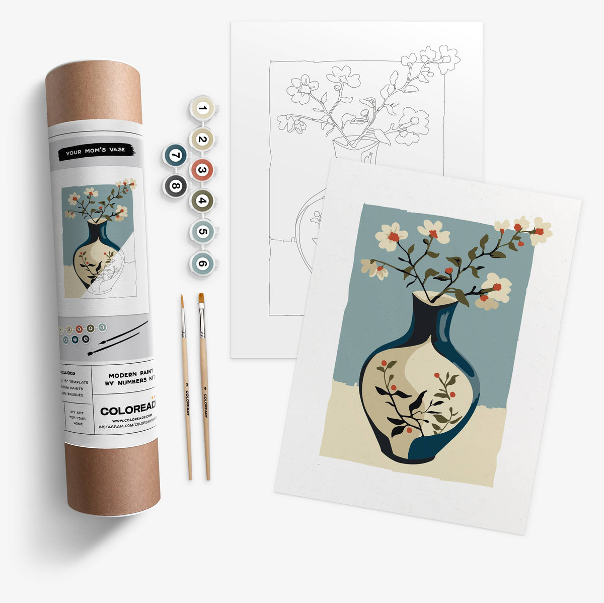 Your Mom's Vase | Modern Paint By Numbers Kit