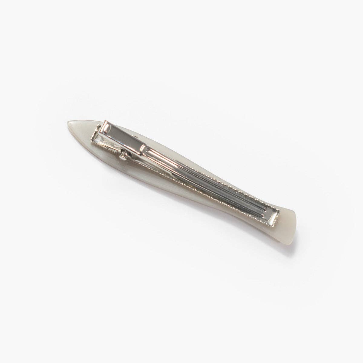 Sardine Fish Hair Clip Set in Silver Acetate with Rhinestone
