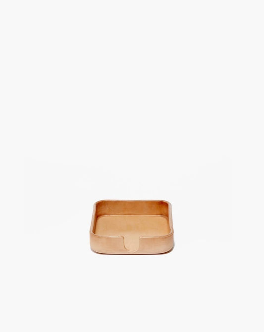 Kobon Leather Square Tray - Natural