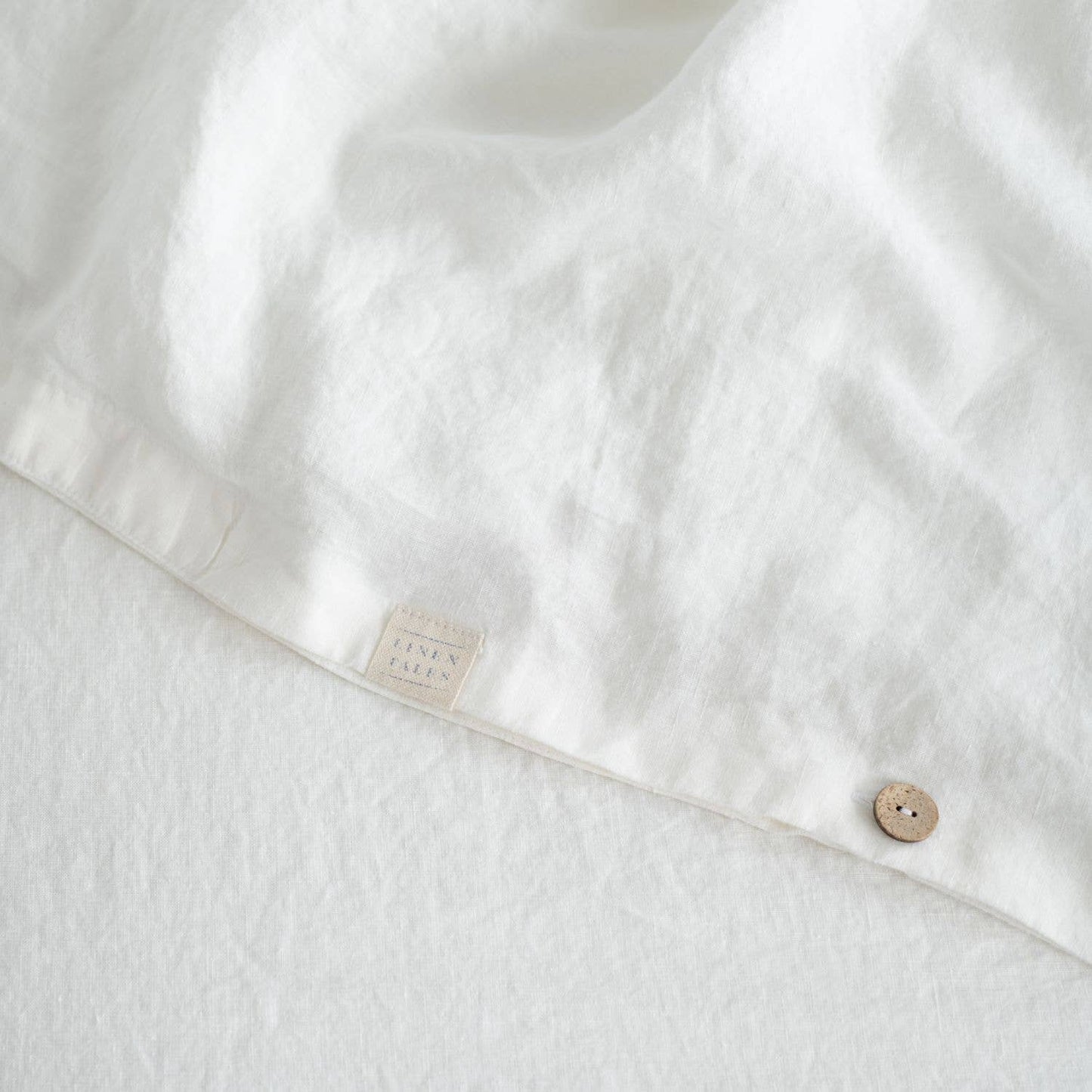 White Linen Duvet Cover: 102"x87" | 260x220cm US King | UK King