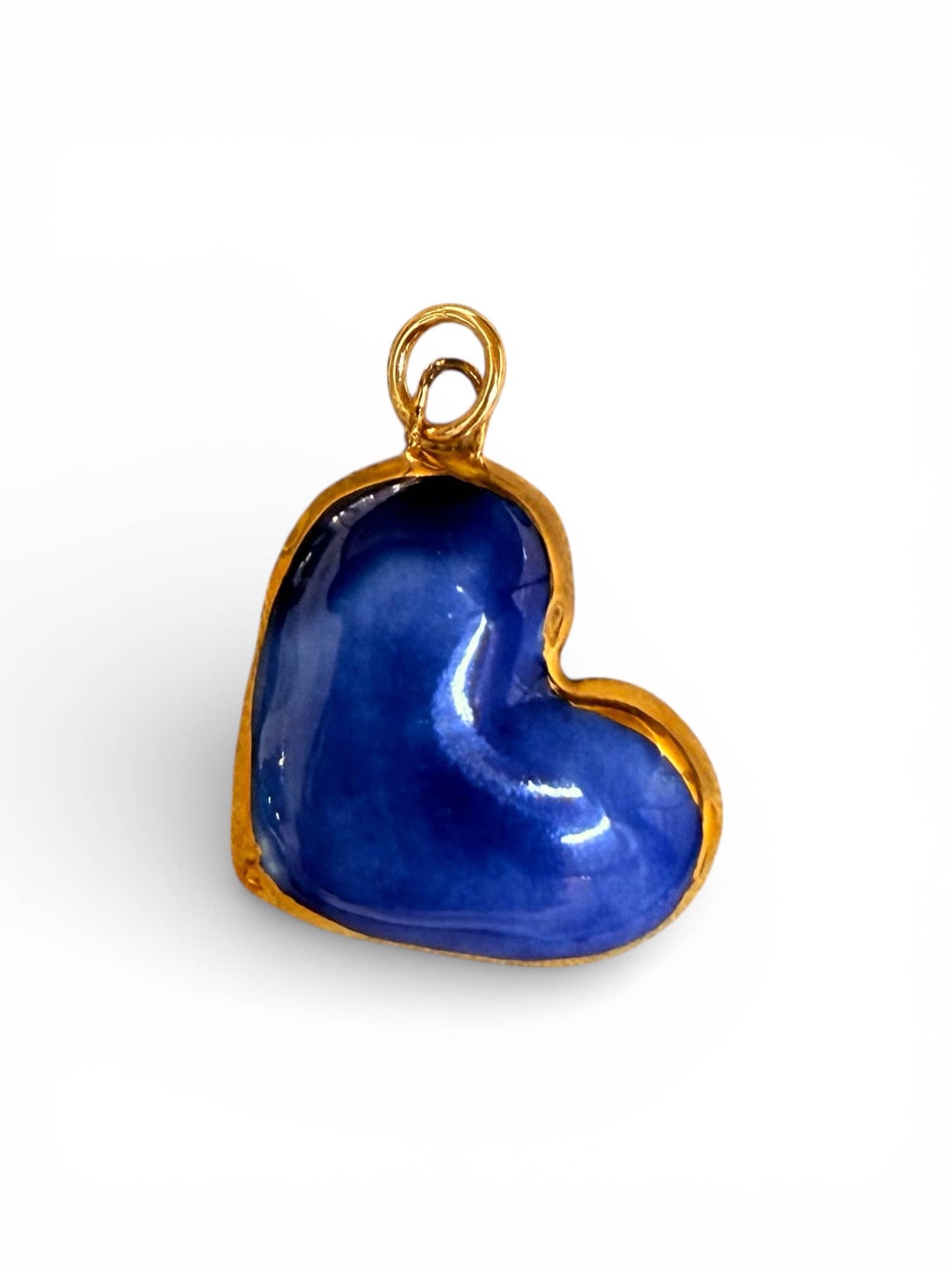 Large Heart Charm : Turquoise