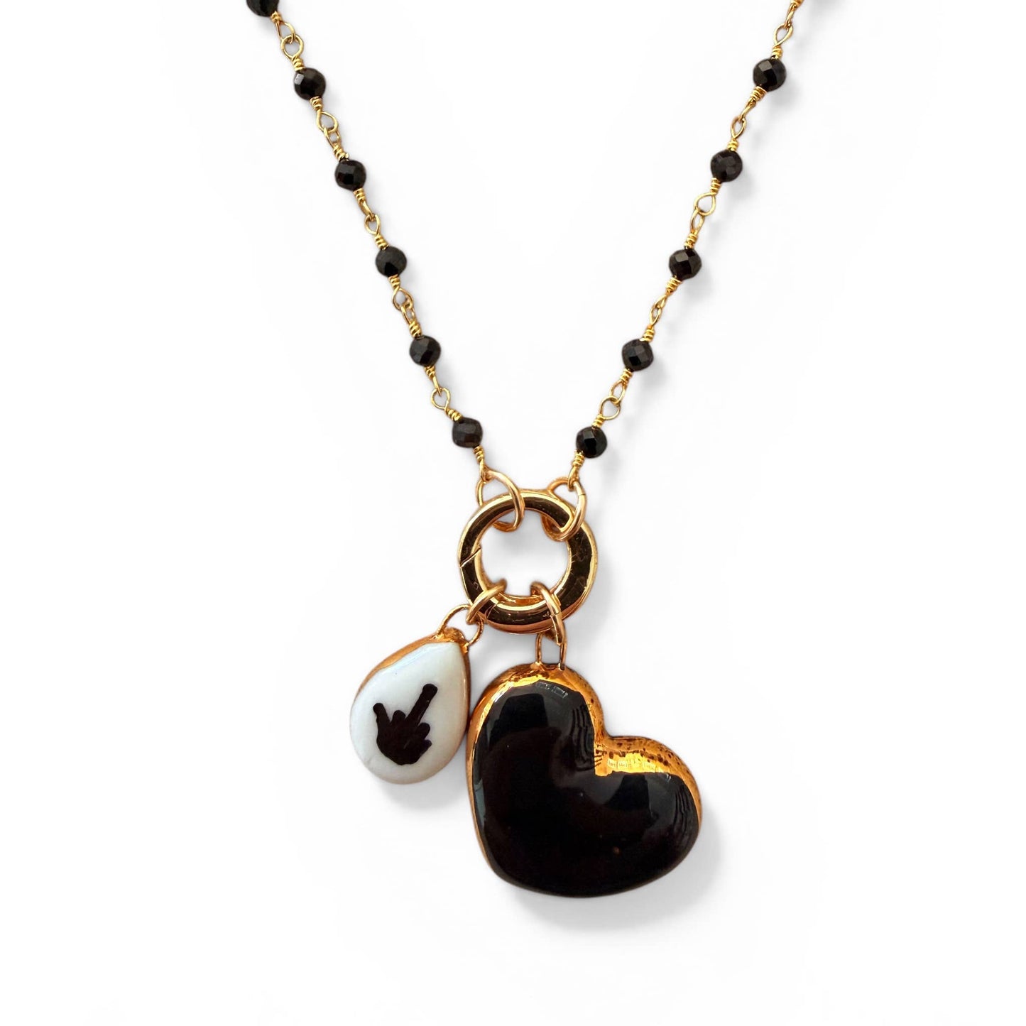 Heart charm: Small Turquoise