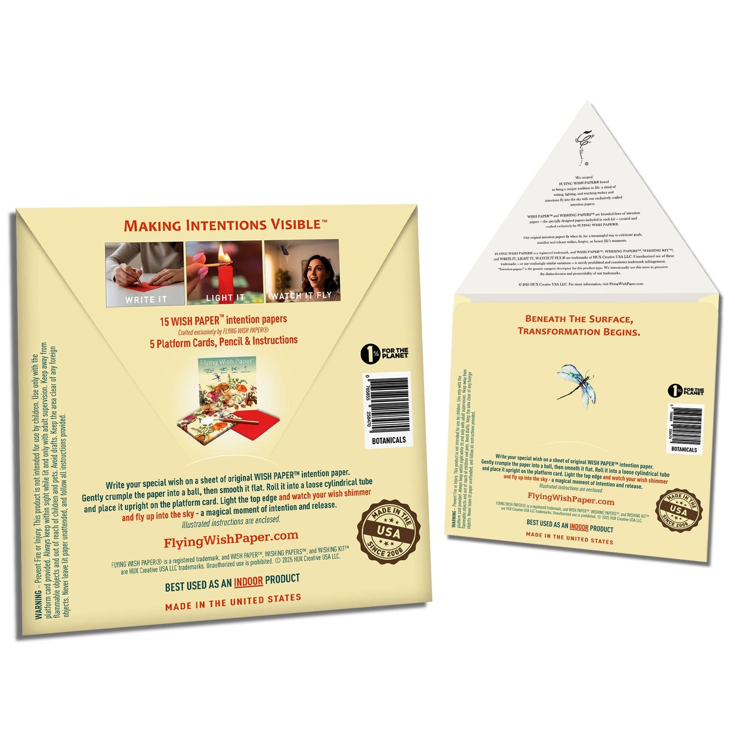 BOTANICALS - Flying Wish Paper® Mindfulness, Celebration Kit