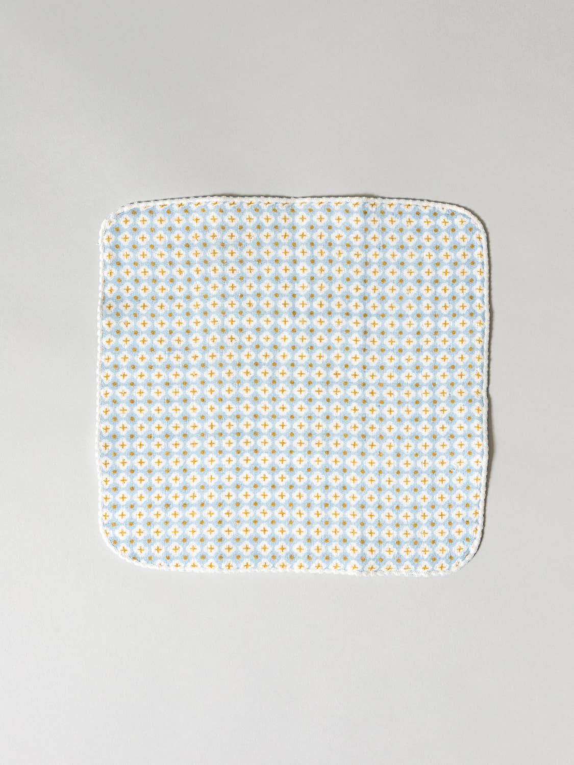 Haikara Little Handkerchief - Cross, Blue
