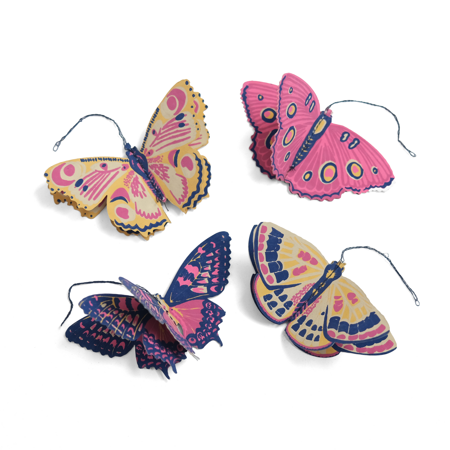 BUTTERFLIES PAPER ORNAMENTS