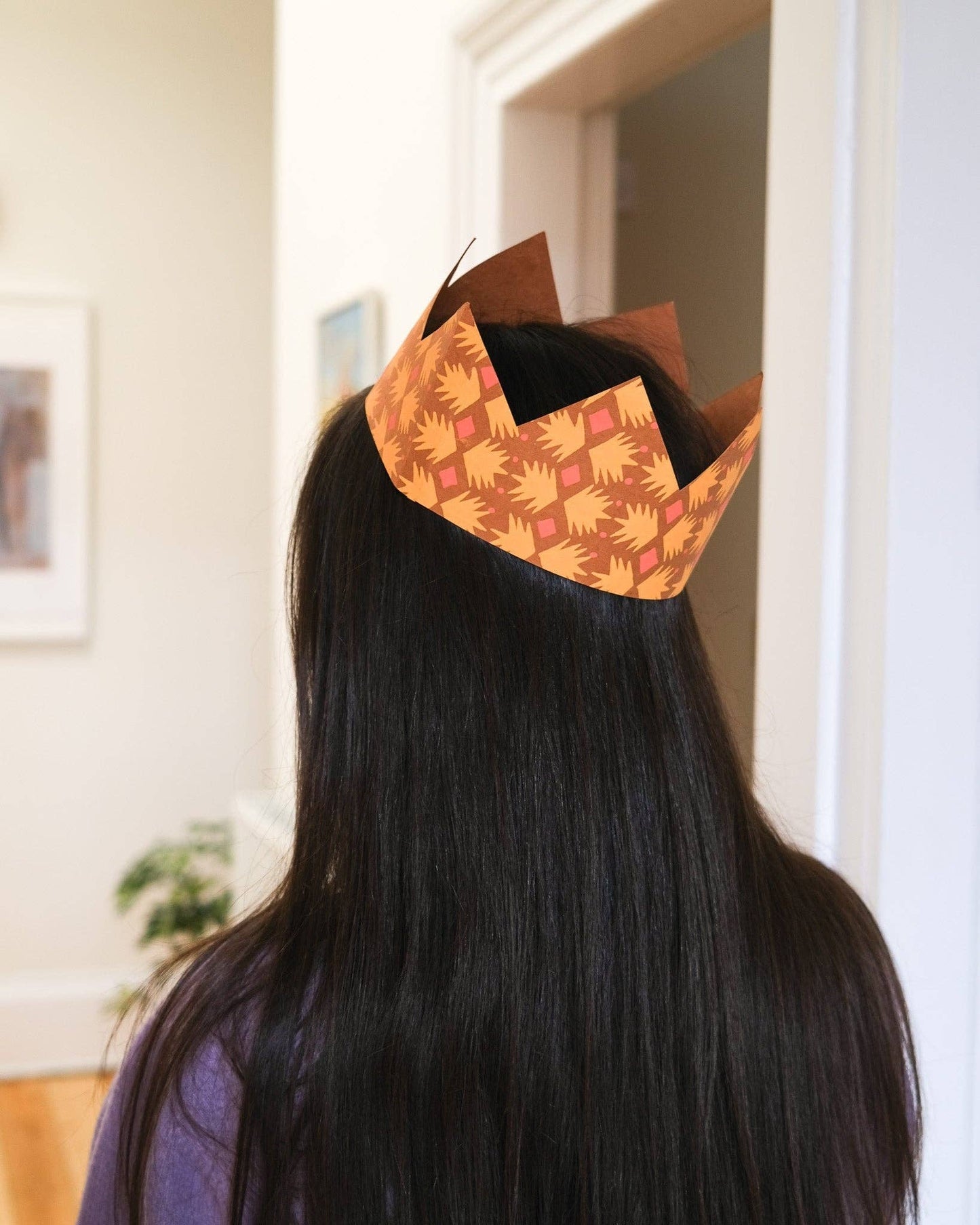 YELLOW & ORANGE PAPER CROWNS