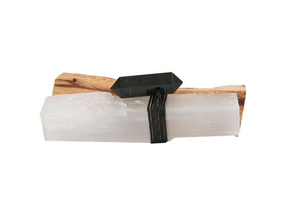 Serenity Wand: Black Tourmaline packaged in clear gift box