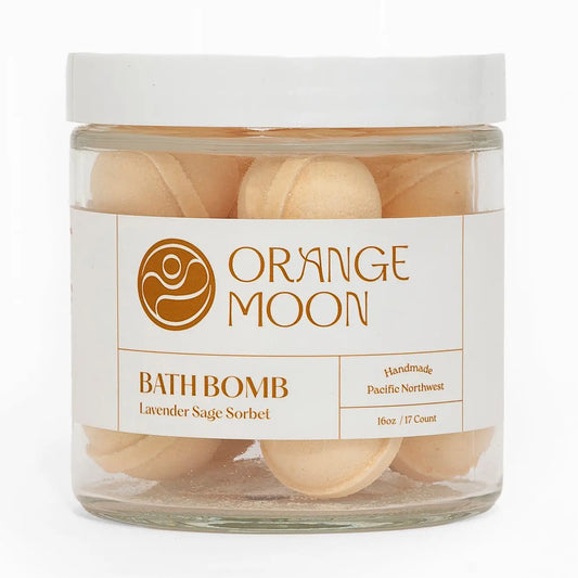 Orange Moon Bath Co Lavender Sage Sorbet Bath Bombs