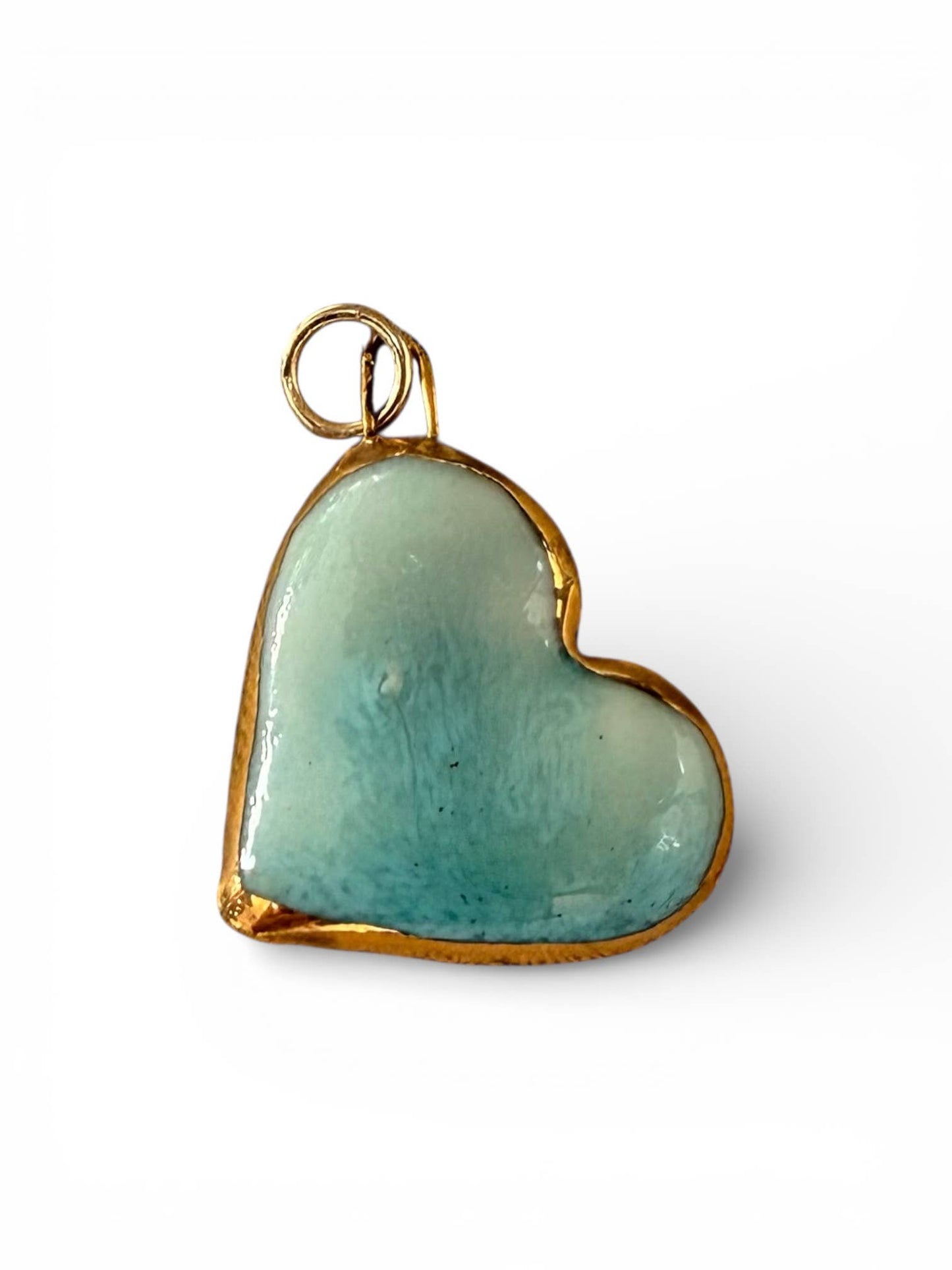 Large Heart Charm : Light Pink