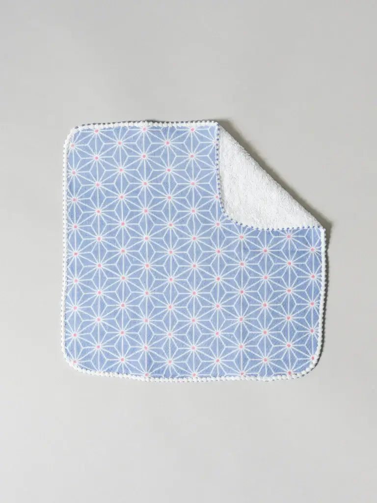 Haikara Little Handkerchief - Asanoha, Blue