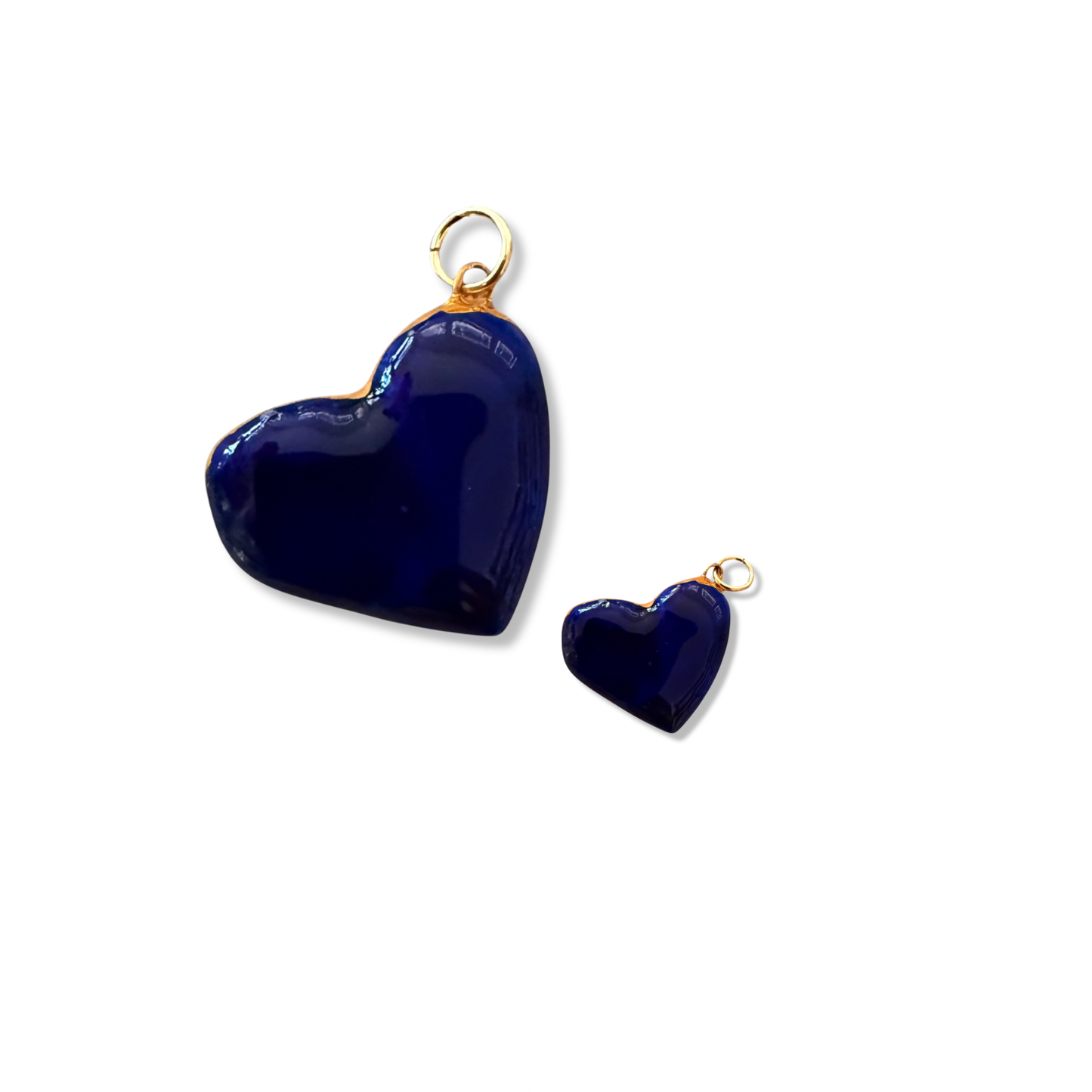 Heart charm: Large White