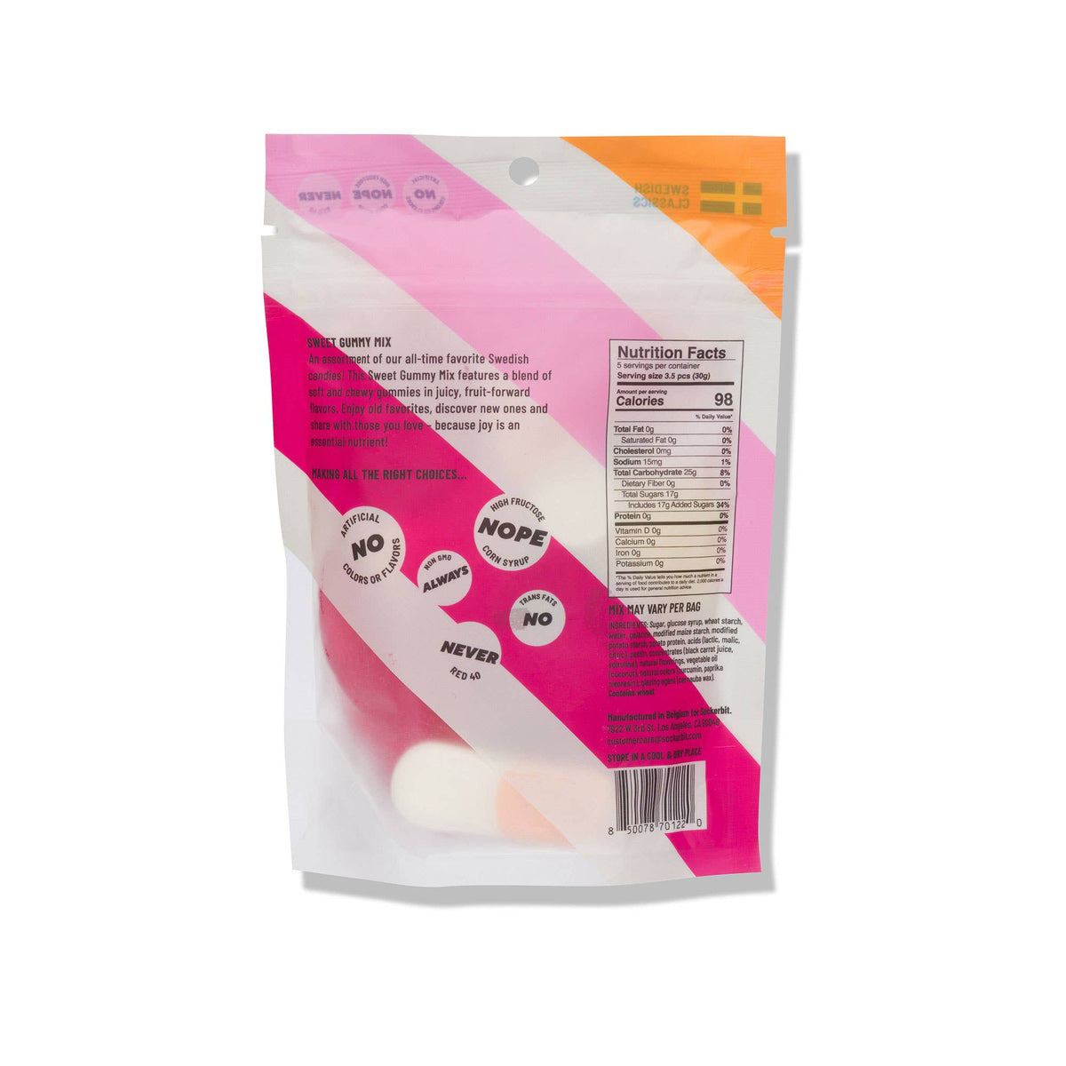 SWEET GUMMY MIX 5.5oz Swedish Candy Mix NEW