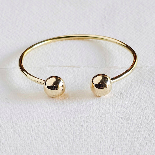 Solid brass modern tuareg style African cuff bangle bracelet