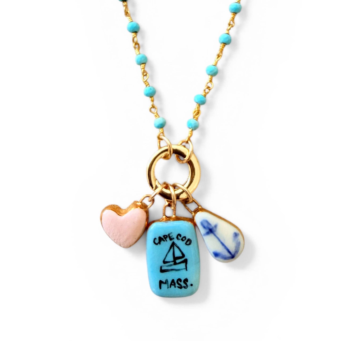 Heart charm: Large Red