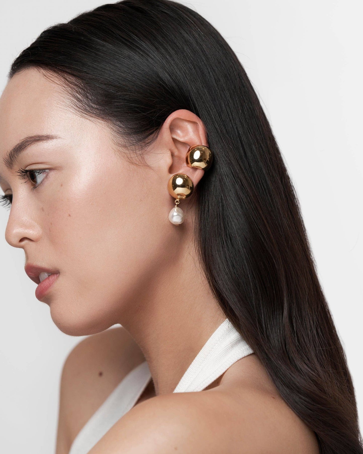 Leda Ear Cuff - 14k Gold: Large Earcuff