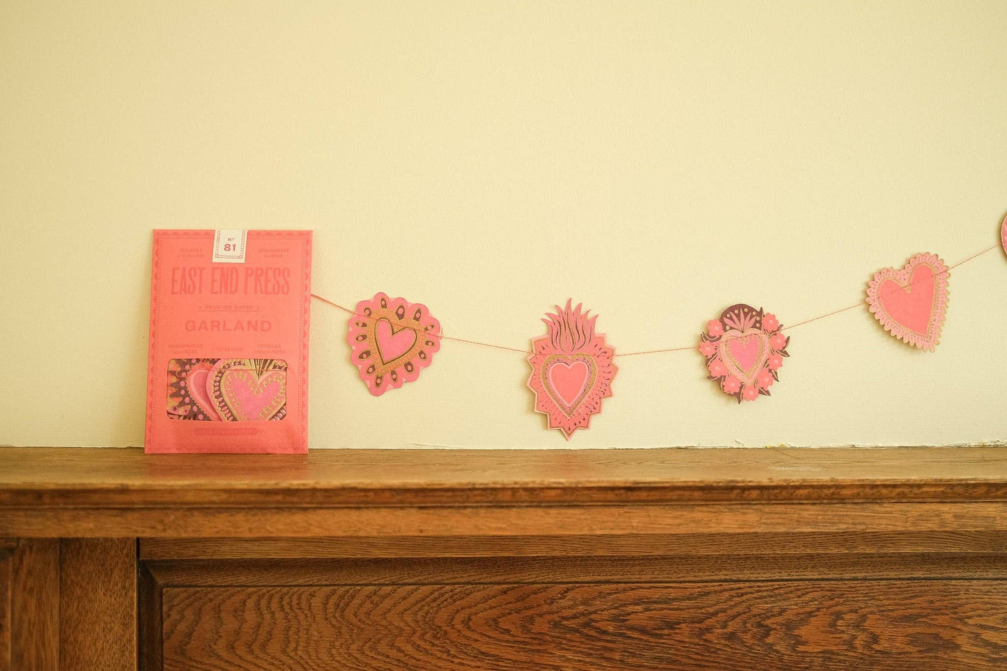 SWEET HEARTS SEWN GARLAND