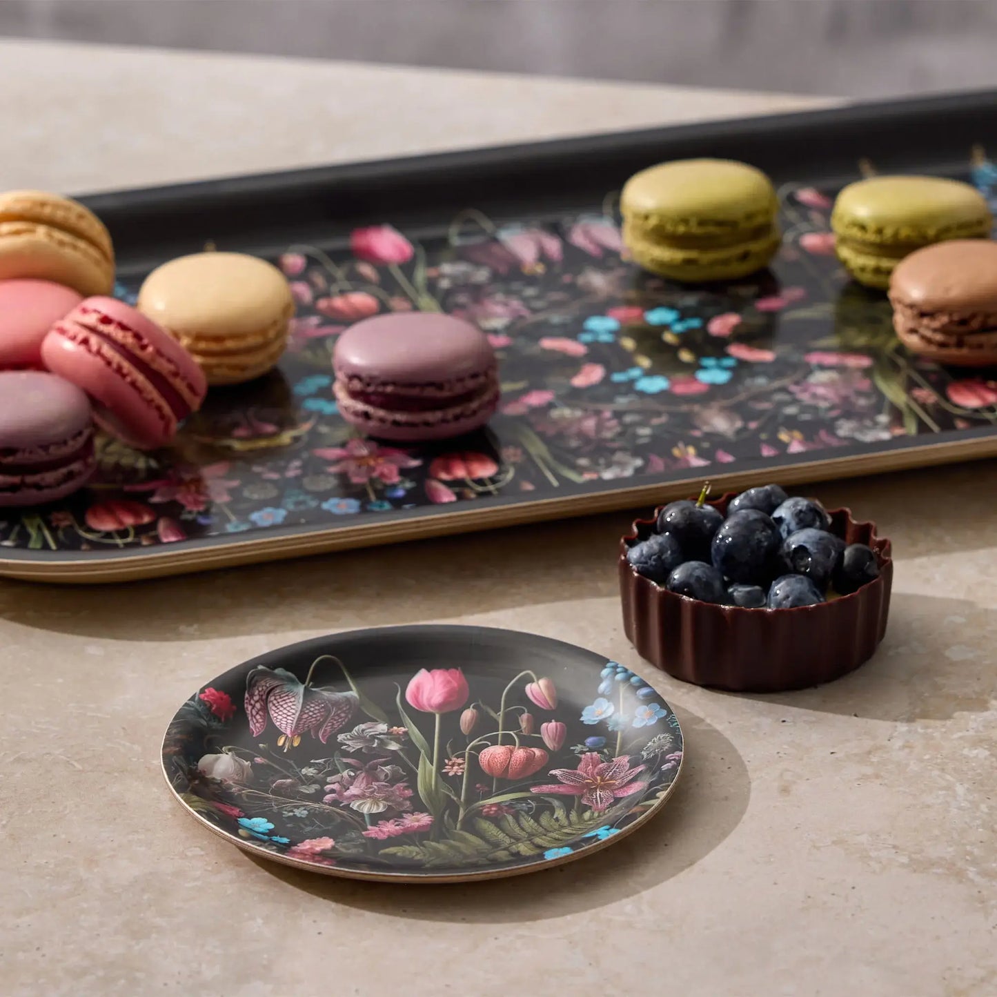 Kings Flower Mini Birchwood Tray