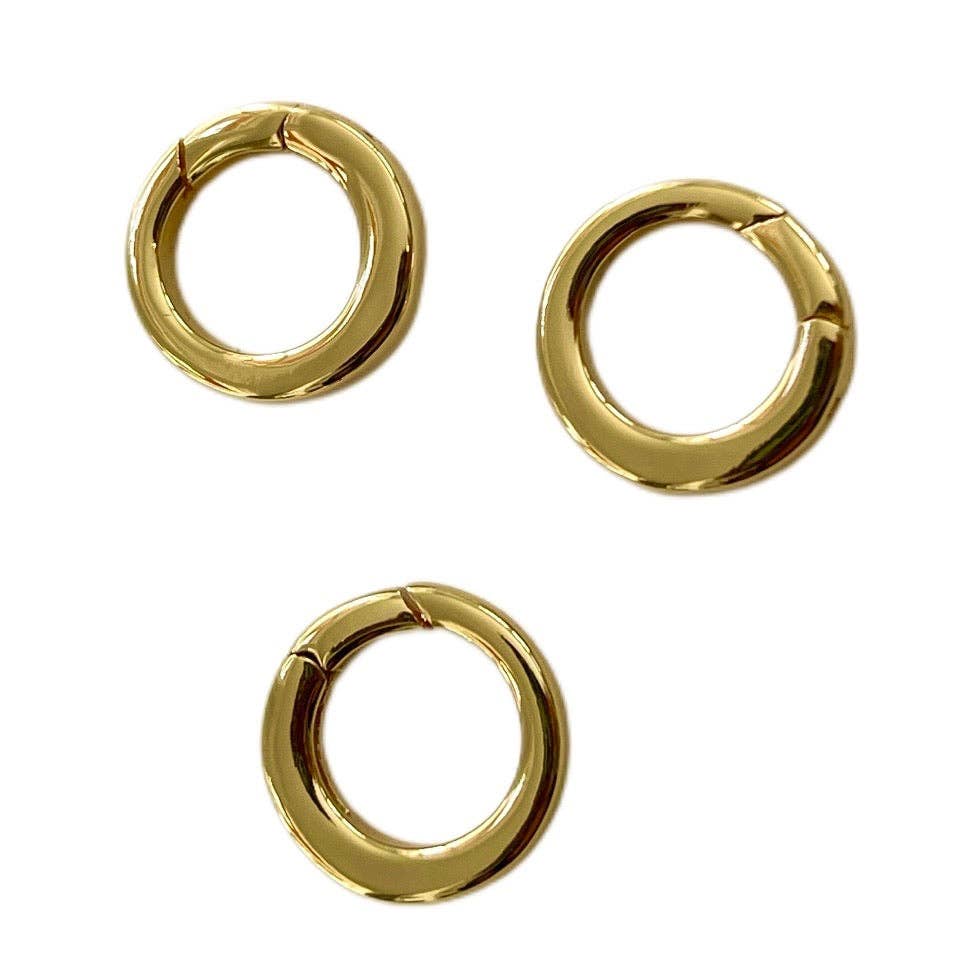 Gold-Plated Charm Holders: Medium