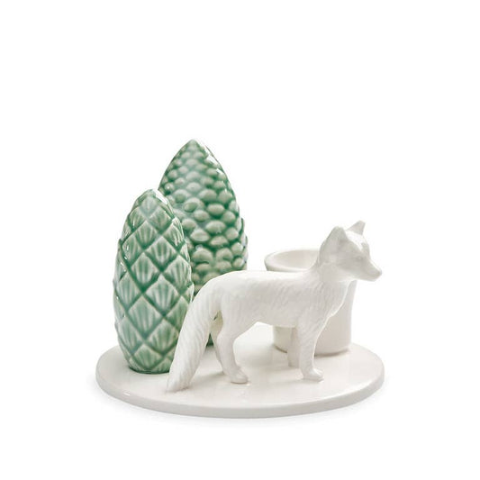 Winter Stories Fox Candlestick