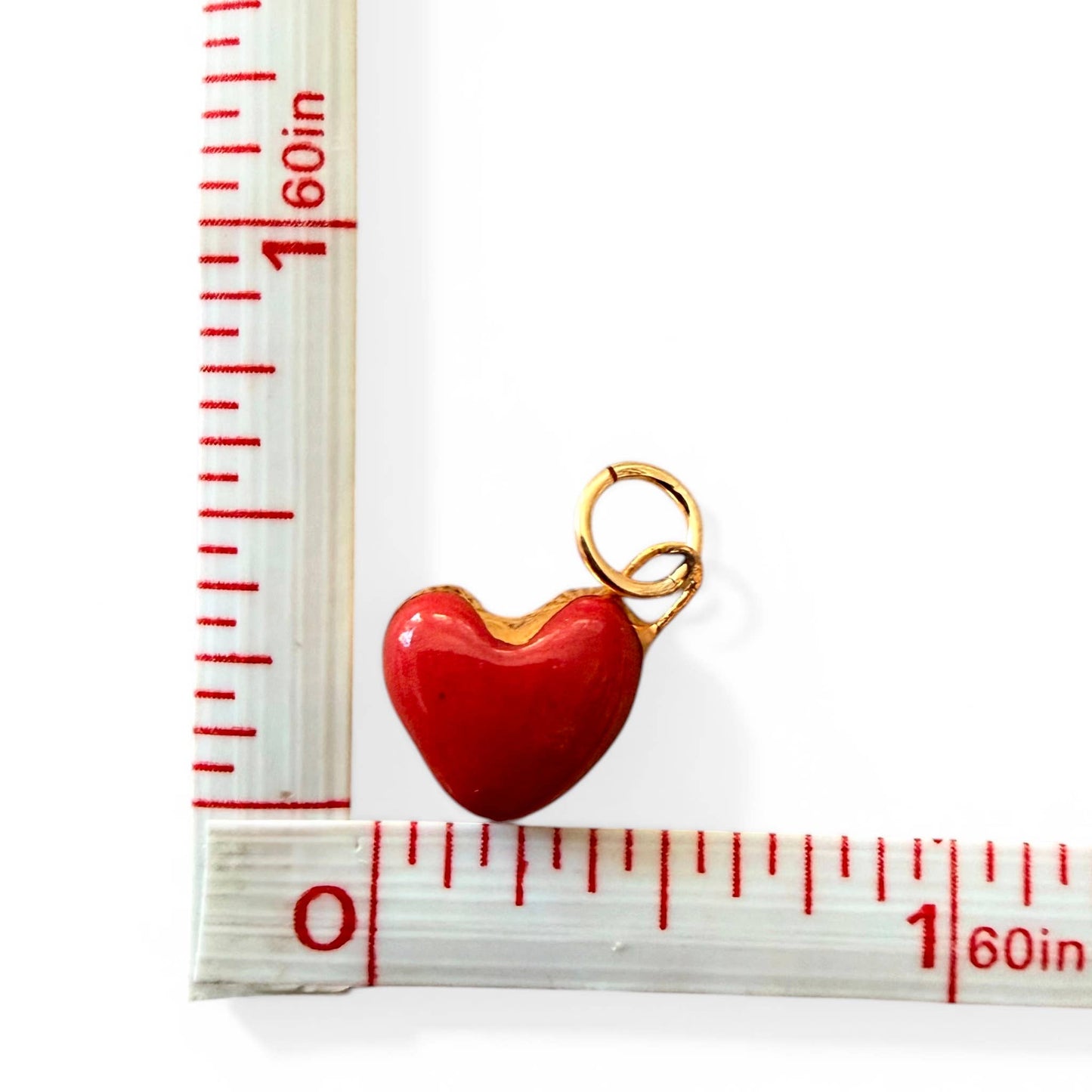 Heart charm: Small Pink