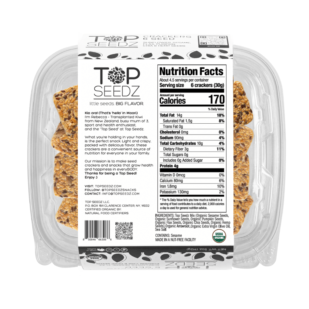 6-Seed Crackers- 5oz