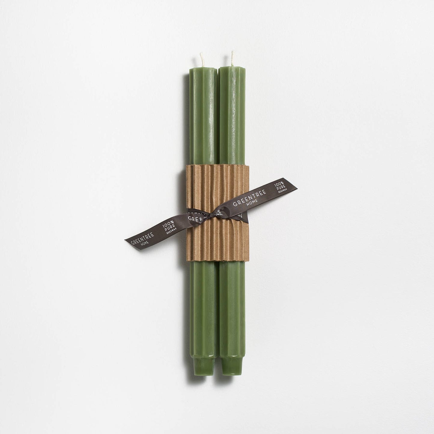 12" Fluted Church Tapers: Black