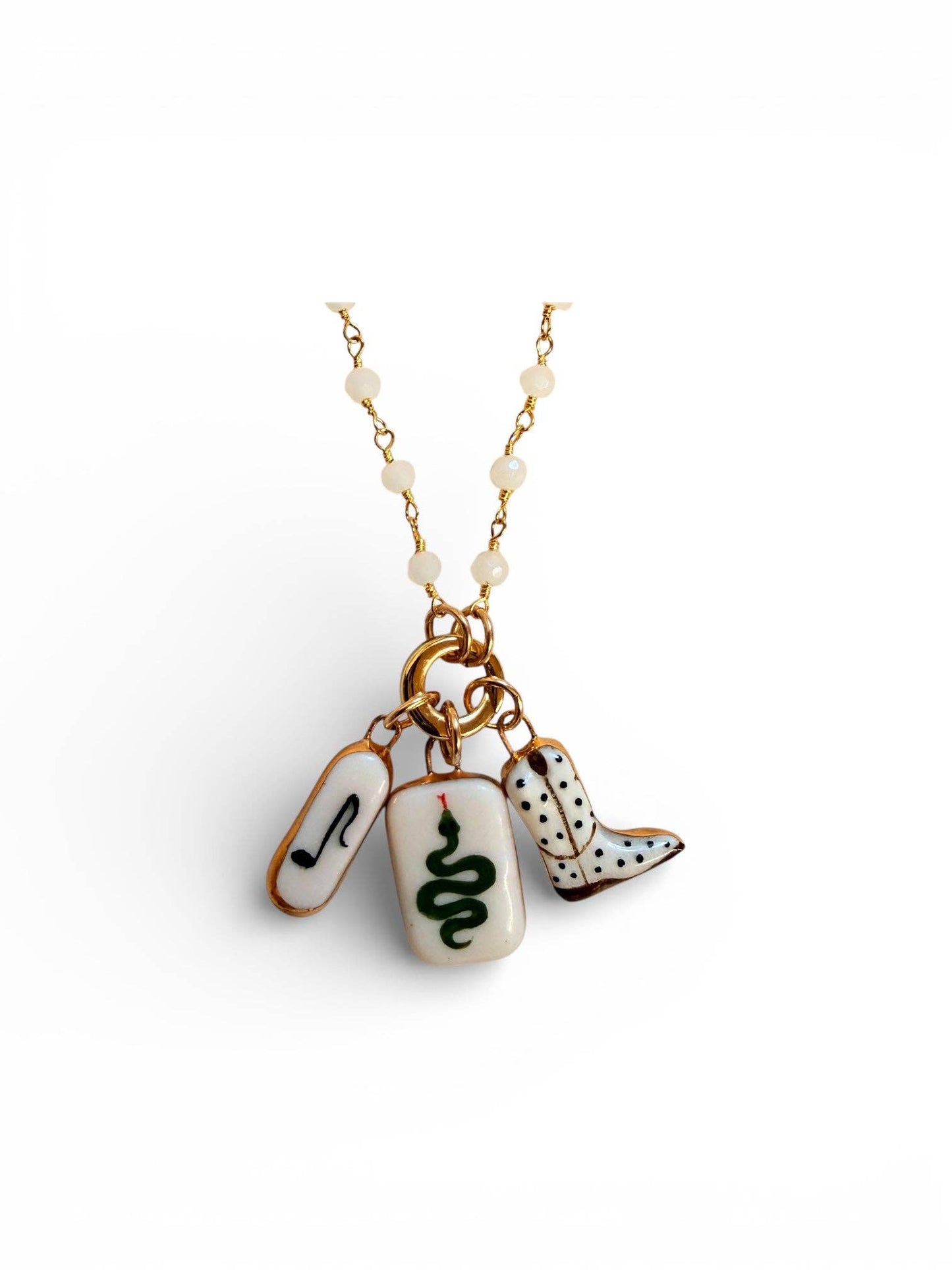 Cowboy Boot Charm: Aqua/Turquoise