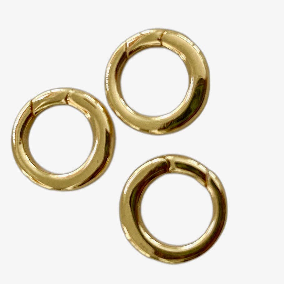 Gold-Plated Charm Holders: Medium