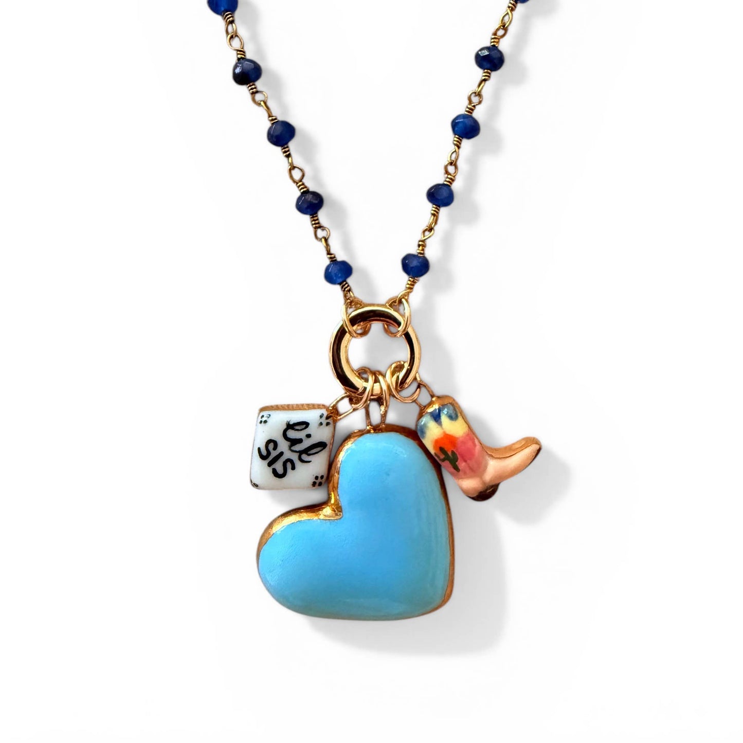 Heart charm: Small Pink