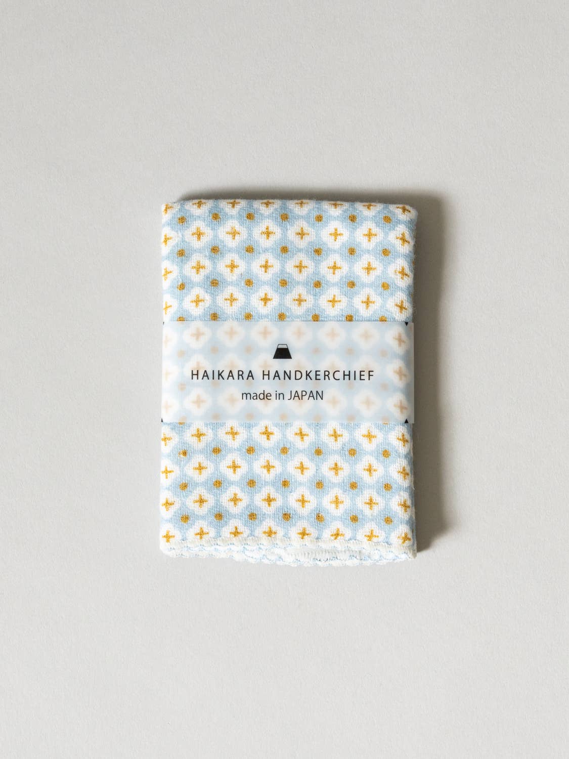 Haikara Little Handkerchief - Cross, Blue