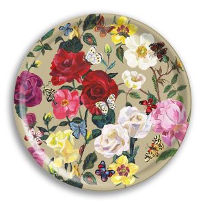 Tray Roses Round