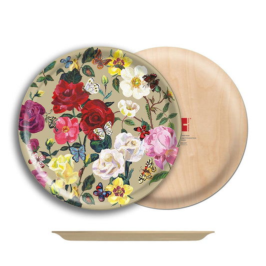 Tray Roses Round Large
