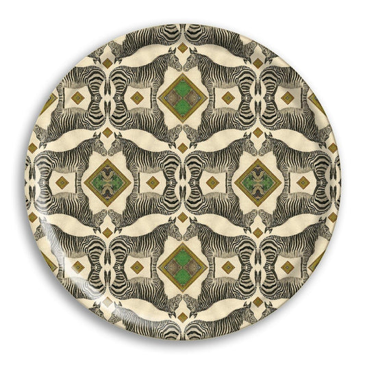 Tray Zebra Round
