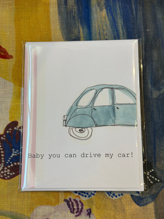 Drive My Car Card