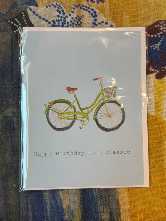 HBD Green Bike Card