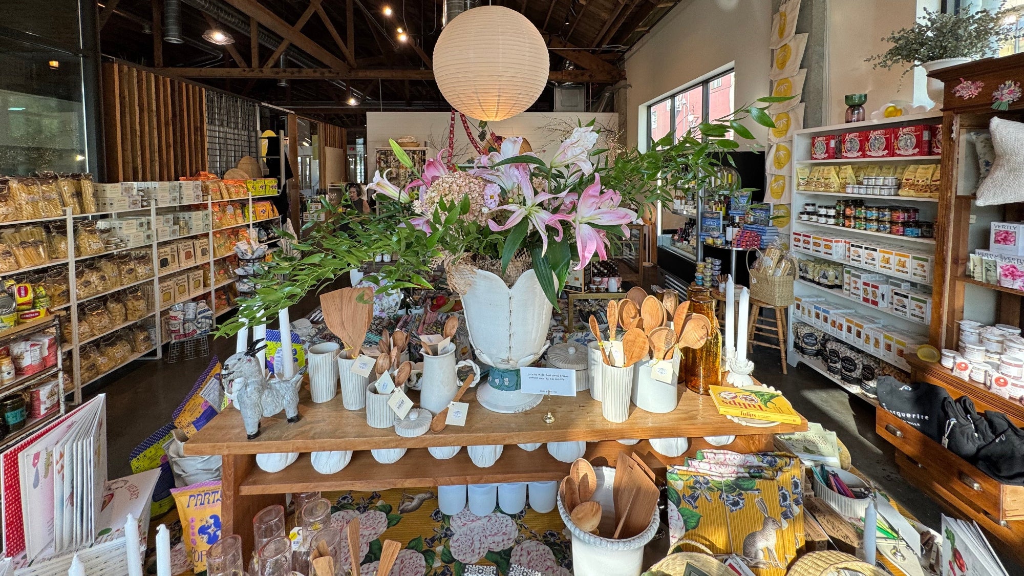 Interior of Marguerite Walla Walla Store with flowers and gifts