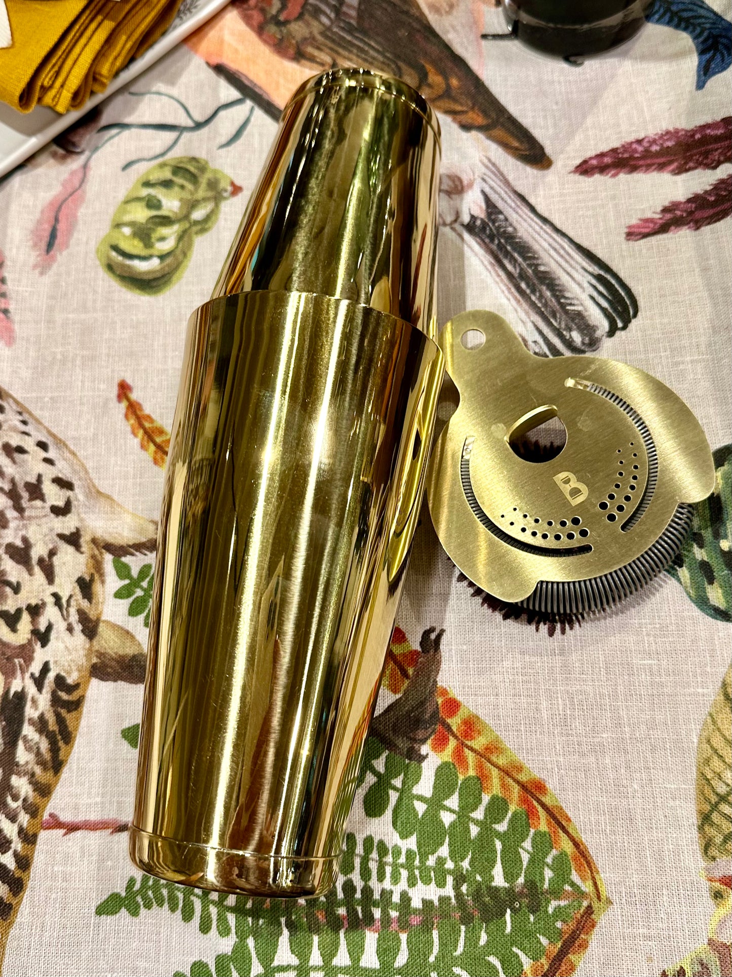 Cocktail Shaker Solid Brass