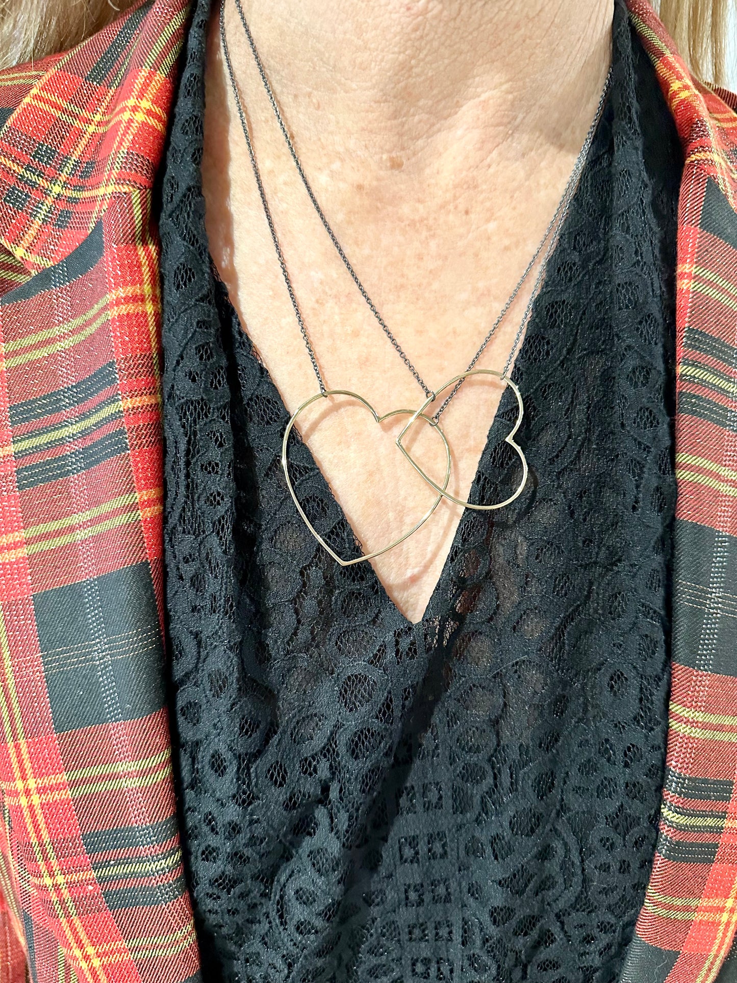 Necklace Open Heart - medium