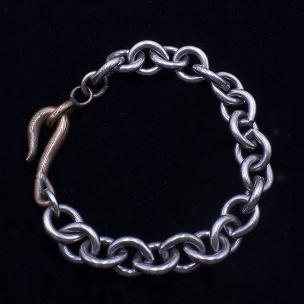 Silver and Bronze Mixed Metals Chain Bracelet