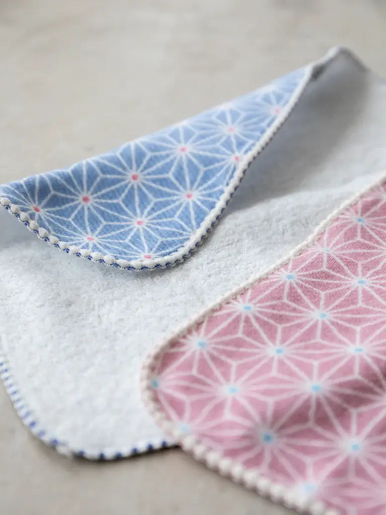 Haikara Little Handkerchief - Asanoha, Pink