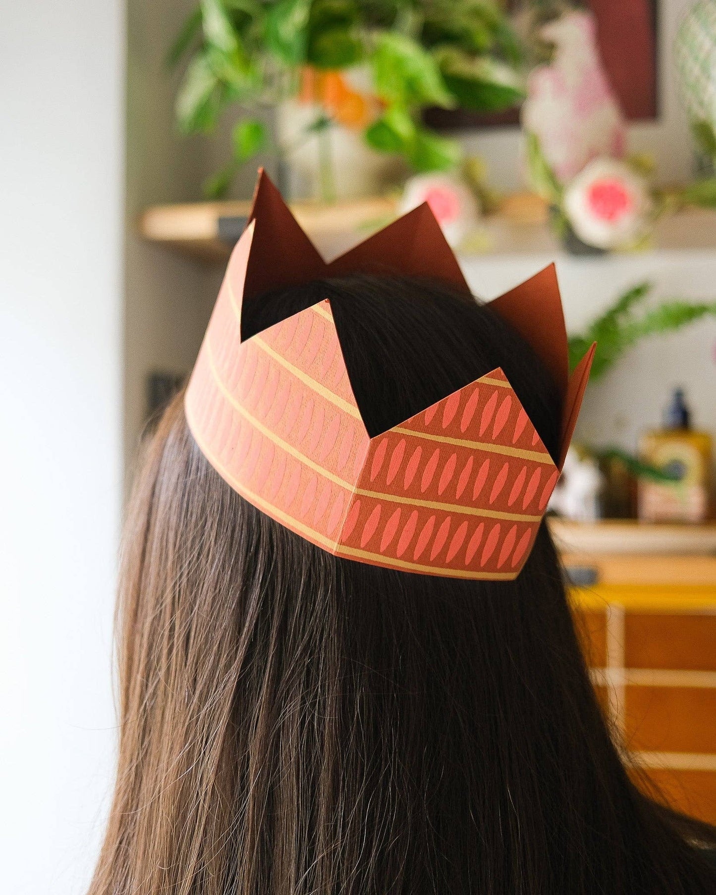 YELLOW & ORANGE PAPER CROWNS