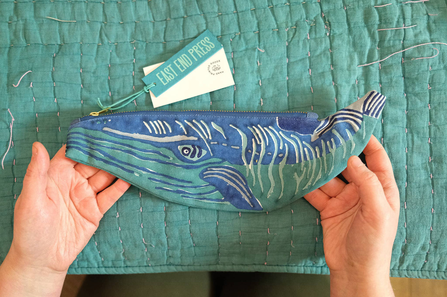 Whale Fabric Case