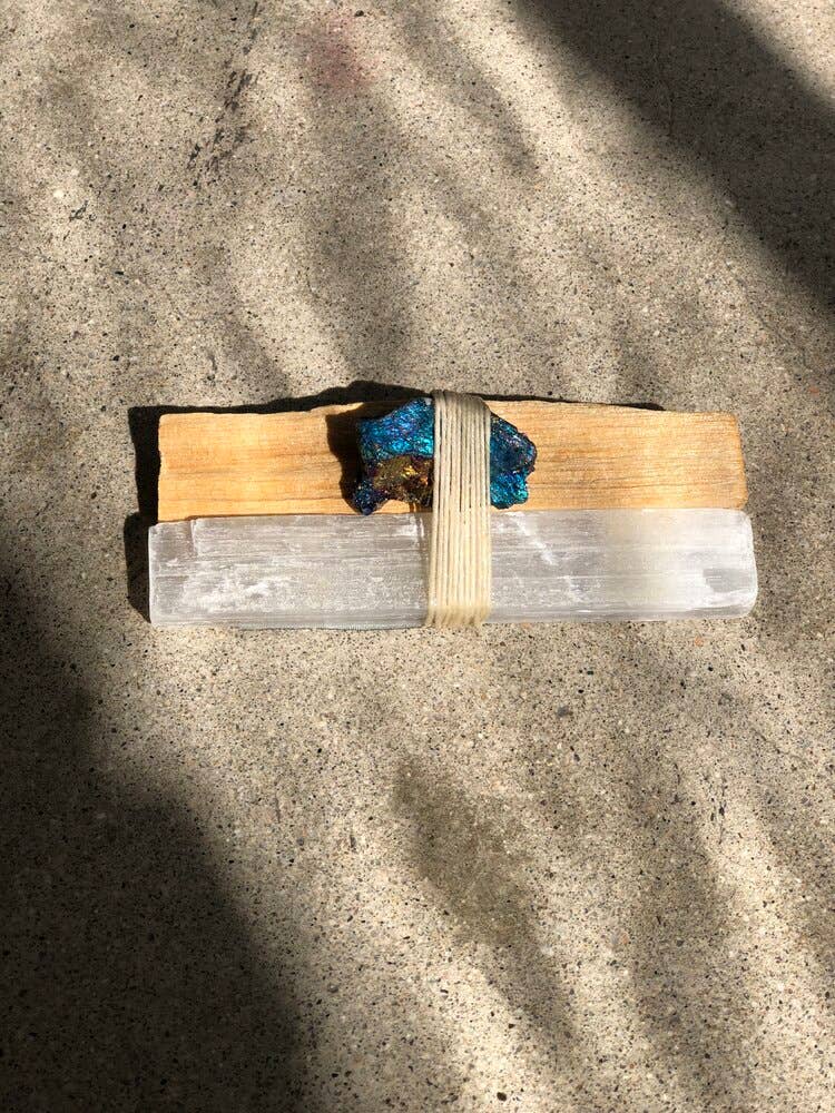 Serenity Wand: Black Tourmaline packaged in clear gift box