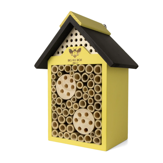 Bee House Bamboo Pollinator Habitat Garden Outdoor Box